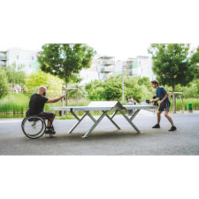 The Cornilleau Urban Outdoor Table Tennis Table with PRM Accessibility 