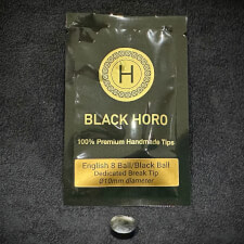 The Black Horo Break Cue Tip in a 10mm Size.