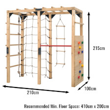 Dimensions of the Jack play centre.