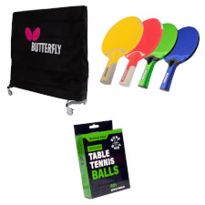 The Butterfly Outdoor Table Tennis Accessory Pack for 4-Players