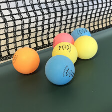 The Matthew Syed Coloured Table Tennis Balls, In a Pack of 6