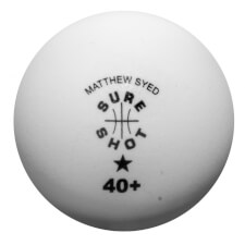 The Matthew Syed Outdoor Table Tennis Balls, In a Pack of 12