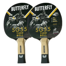 The Teq Pong Timo Boll SG55 tennis bats.