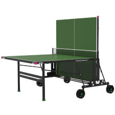 The Butterfly Spirit L19 Rollaway table tennis in green half closed.