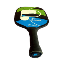 The Pickleball United All Round Two-Player Outdoor Set, Paddle Handle Close-Up