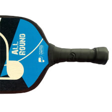 The Pickleball United All Round Two-Player Outdoor Set, Paddle Handle Close-Up