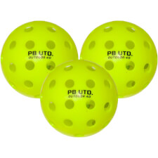 Pack of 3 Balls Included with The Pickleball United All Round Two-Player Outdoor Set 