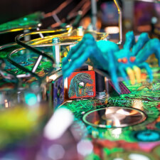 The Stern King Kong: Myth of Terror Island Premium Pinball Machine features.