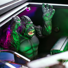 The Stern King Kong: Myth of Terror Island Premium Pinball Machine features.