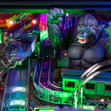 The Stern King Kong: Myth of Terror Island Premium Pinball Machine features.