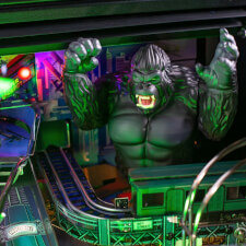 The Stern King Kong: Myth of Terror Island Premium Pinball Machine features.