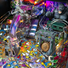 The Stern King Kong: Myth of Terror Island Premium Pinball Machine features.