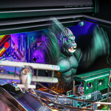 The Stern King Kong: Myth of Terror Island Premium Pinball Machine features.