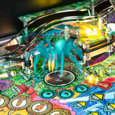 The Stern King Kong: Myth of Terror Island Premium Pinball Machine features.