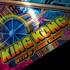 The Stern King Kong: Myth of Terror Island Pinball Machine limited edition features.