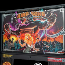 The Stern King Kong: Myth of Terror Island Pinball Machine limited edition top.