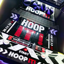 The Sega Hoop It Basketball arcade machine bottom.