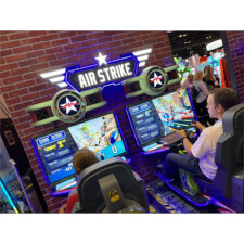The LAI Airstrike Twin Arcade Machine.