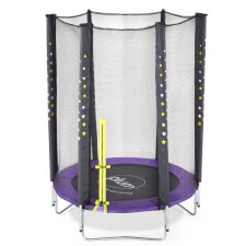 The Plum Junior Stardust Springsafe trampoline with enclosure.