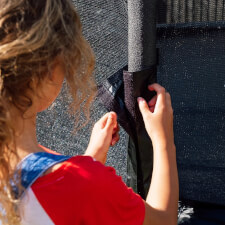 Plum Space Zone II Evolution Springsafe Trampoline and enclosure protection pads.