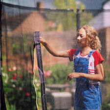 Plum Space Zone II Evolution Springsafe Trampoline and enclosure zipper.