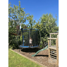 The Plum Deluxe Springsafe Trampoline & Enclosure.