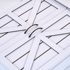 Strikeworth Premium Bristle Dartboard White Cabinet.