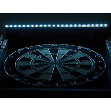 Strikeworth Premium Bristle Dartboard and LED iluminated cabinet.