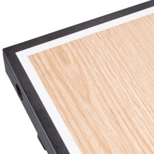 The Strikeworth Cornhole set corner close up.