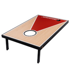 The red Strikeworth Cornhole.