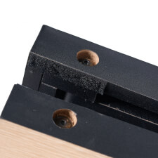 The Strikeworth Cornhole screw detail.