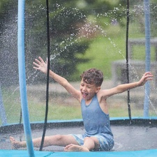 The Water Jet Trampoline Play Centre.