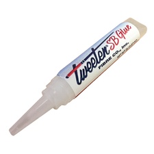 The Tweeten Cue cement tipping glue.