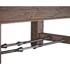 The Brunswick Canton slate bed pool table foot.