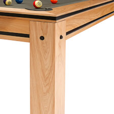 The Brunswick Hickory slate bed pool table leg.