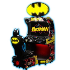 Single Cabinet of the Batman Driving arcade machine.