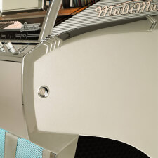 The Sound Leisure Streamliner Rocket CD jukebox cabinet detail.