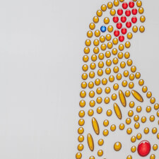 Sound Leisure Elvis Presley Vinyl Aloha cabinet details.