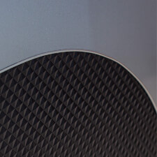 Sound Leisure Streamliner Rocket Vinyl Jukebox cabinet details.