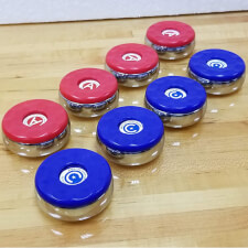 The Sun-Glo American Shuffleboard Puck Set 2 5/16-inch.
