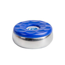 The Sun-Glo American Shuffleboard blue puck.