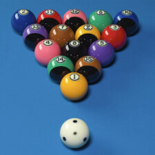 The Tournament Black balls.