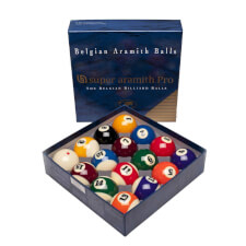 Super Aramith Pro 2¼-inch Pool Ball Set.