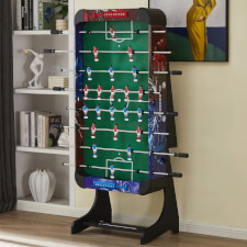 The Bolt football table in folded position.