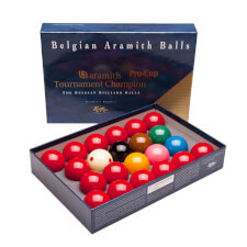 The Aramith STC Pro Cup 1G Snooker Balls set.