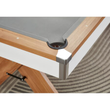 The Twist pool table in White.