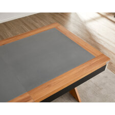 The Twist pool table in Black showing card top.