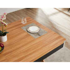 The Twist pool table in Black laid for dining.