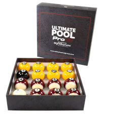 The Ultimate Pool Pro 15 Dynaspheres Spots & Stripes Pool Ball Set.