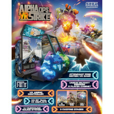 Alpha Ops VR Strike Arcade Machine Brochure.